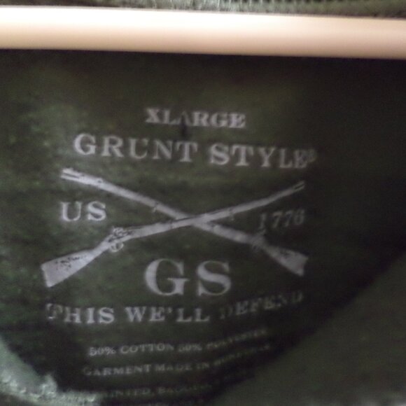 GRUNT STYLE SWEATSHIRT Hoodie ~ Green ~ Size: XL - Picture 2 of 8